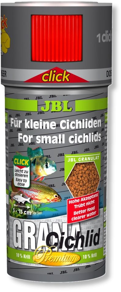 Hrana granule premium pentru ciclide JBL Grana-Cichlid 100ml Click