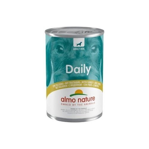 Hrana umeda caini Almo Nature Daily Conserva Curcan, 400 g