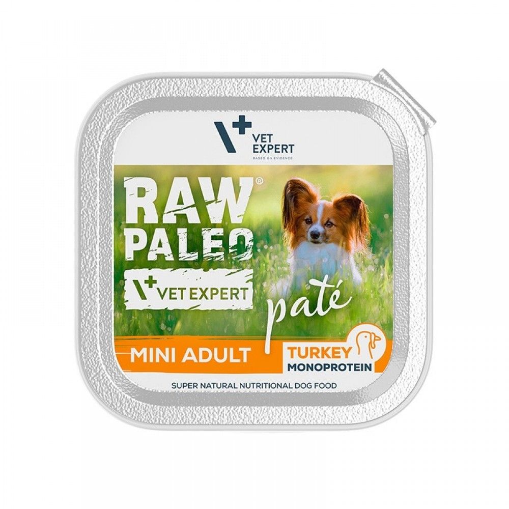 Raw Paleo, Pate, Turkey, Mini Adult, 150 g