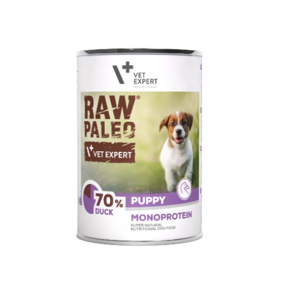 Raw Paleo Puppy, Carne Rata, 400 g