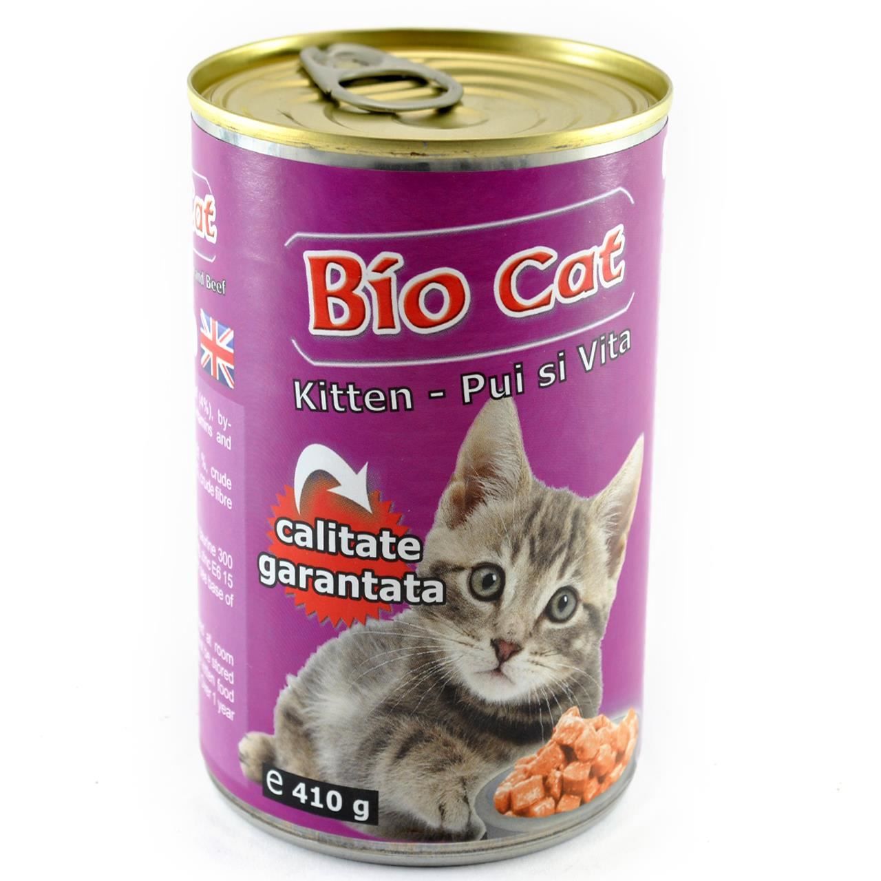 Bio Cat Kitten Pui & Vita, 410 g 410 imagine 2022