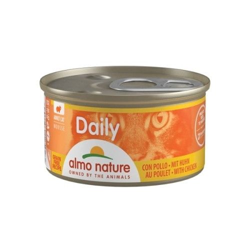 Hrana umeda pisici Almo Nature Daily Conserva Pui Mousse, 85 g