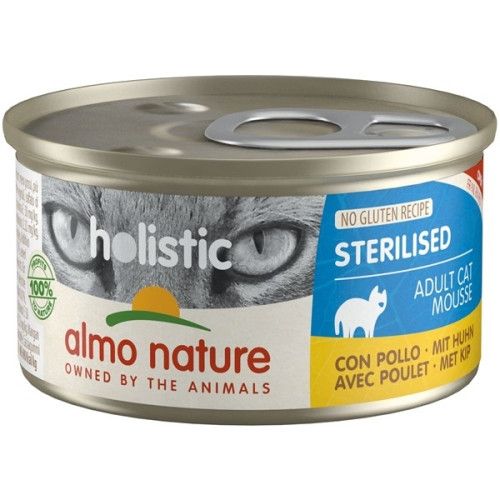 Hrana umeda pisici Almo Nature Holistic Conserva Sterilized Pui, 85 g