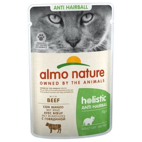 Hrana umeda pisici Almo Nature Holistic Anti-Hairball cu Vita, 70 g