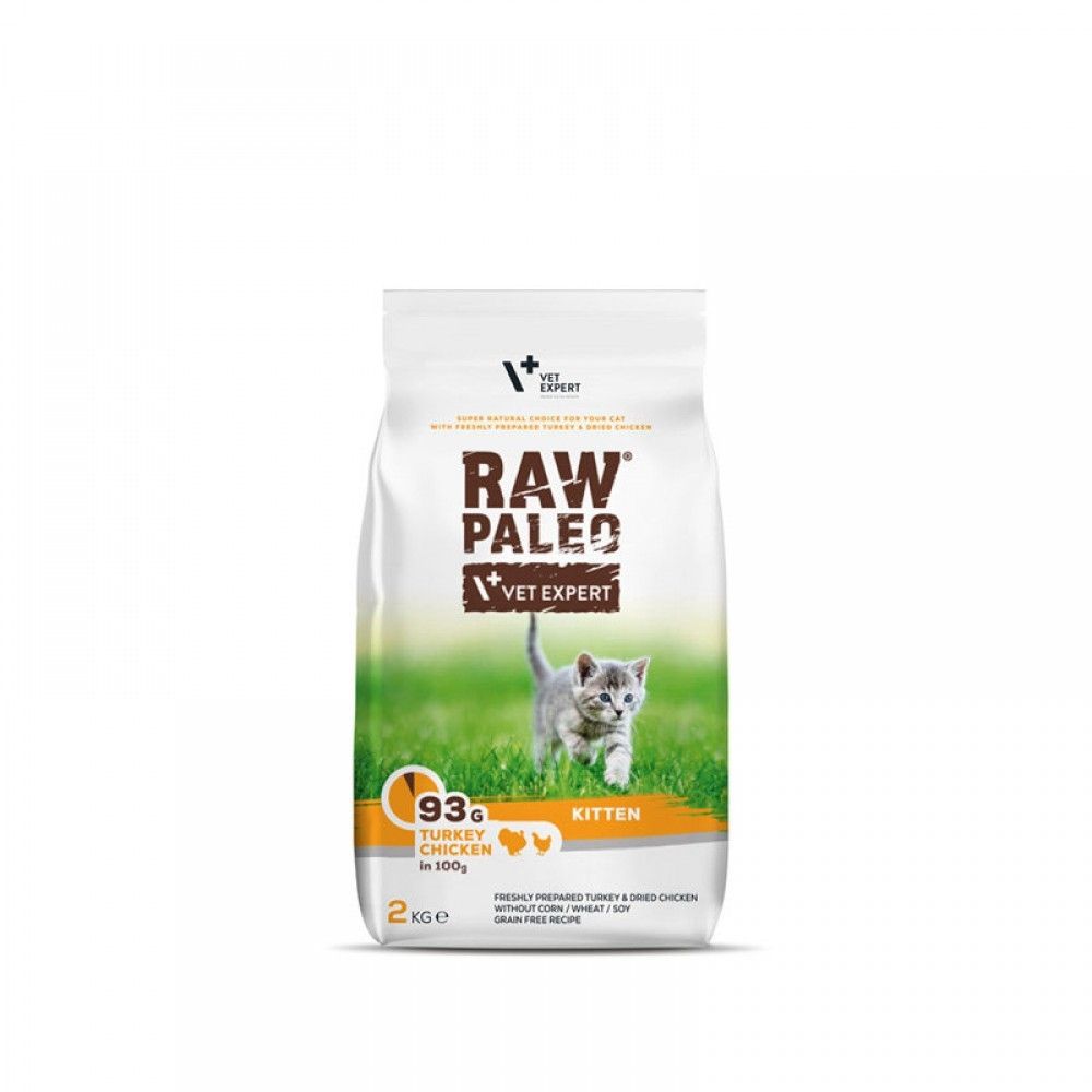 Raw Paleo Cat, Kitten, Turkey & Chicken, 2 kg