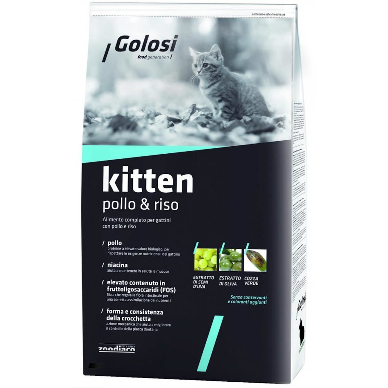 Hrana Uscata Pentru Pisici Premium Golosi Cat Kitten Pui&orez 20kg 20kg