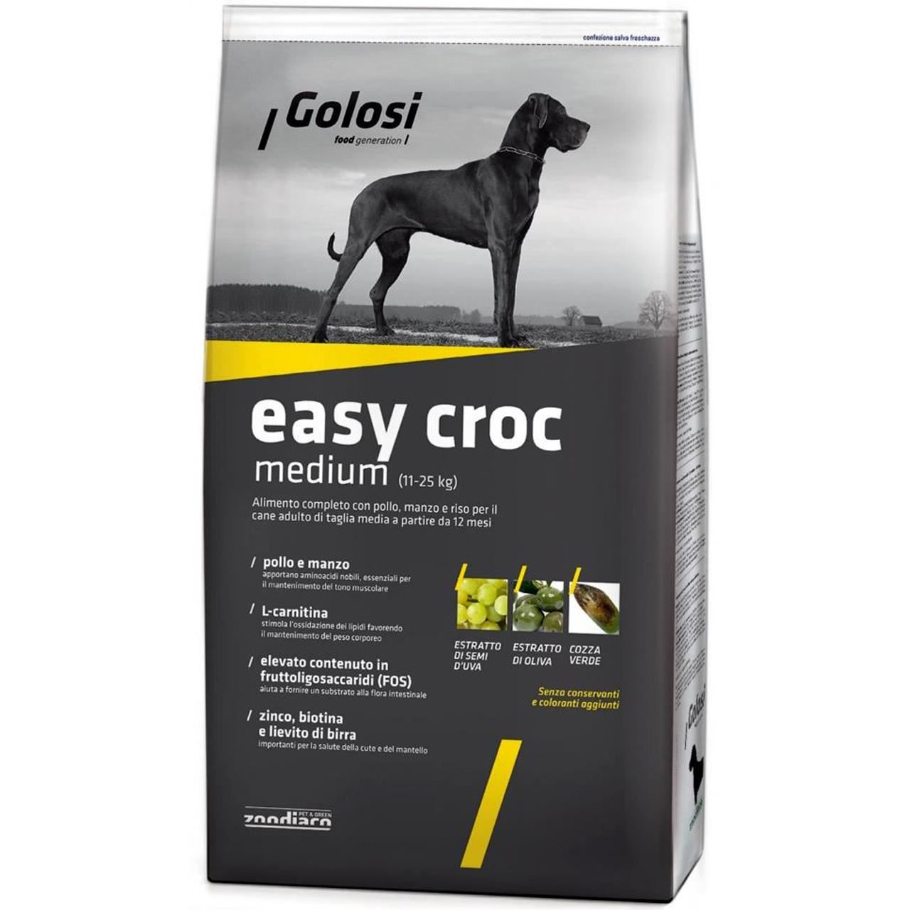 Hrana Uscata Premium Pentru Caini Golosi Dog Easy Croc (Medium) 12kg 12kg imagine 2022