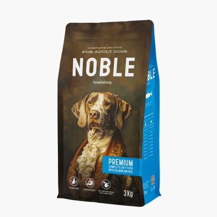 Hrana Premium Uscata Caini, NashiDay Noble, Somon si Orez, 3 kg
