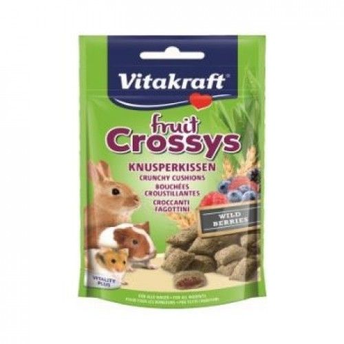 Recompense rozatoare, Vitakraft Fruit Crossys Snack Wildberry, 50 g Crossys imagine 2022