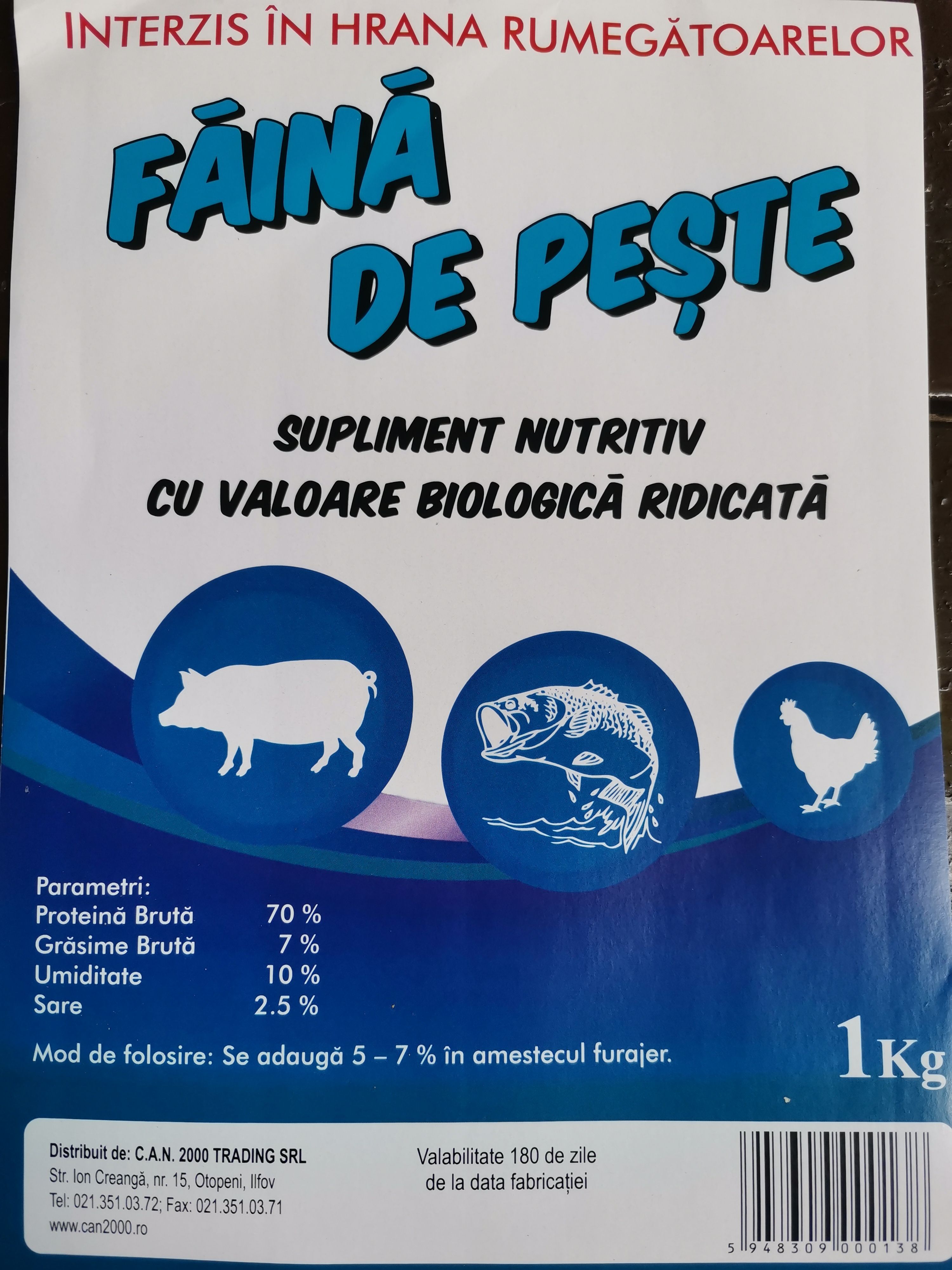 Extru Can Faina de Peste, 1 kg