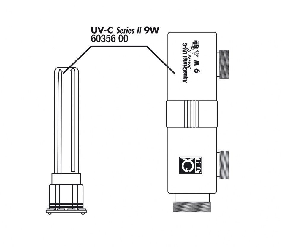 JBL Carcasa + Protectie Bec Pentru UV-C II 9W