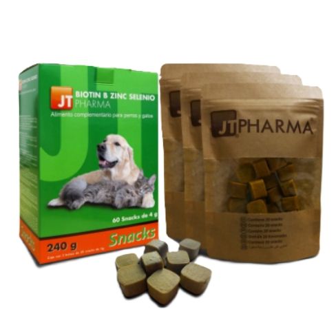 JT Biotin-B-Zinc-Seleniu, 60 snacks