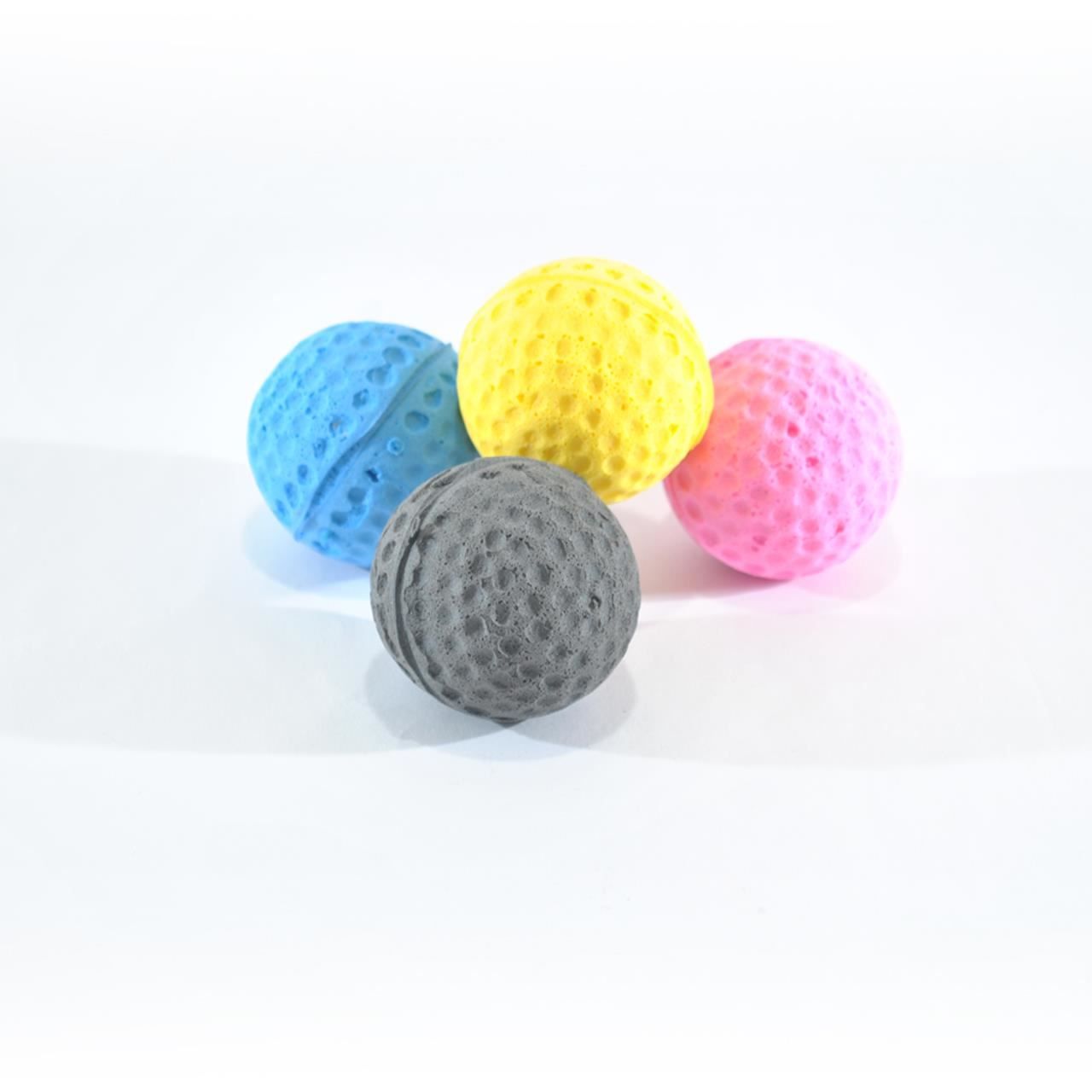 Jucarie pisica mol minge moale 4 cm
