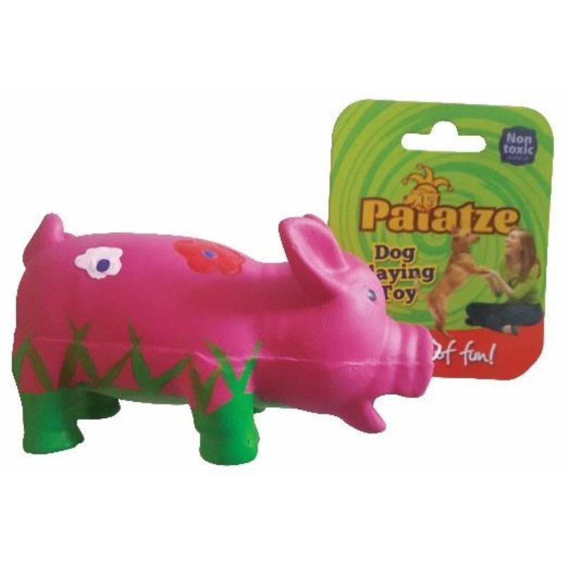 Jucarie Paiatze Dog Porcusor Latex, roz, 14 cm Dog imagine 2022