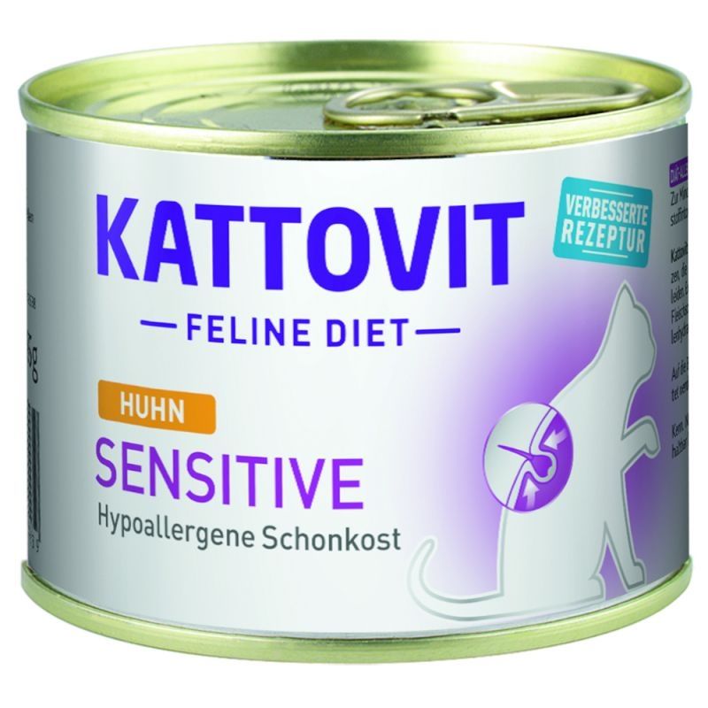 Conserva Kattovit Sensitive Protein, Pui, 185 g