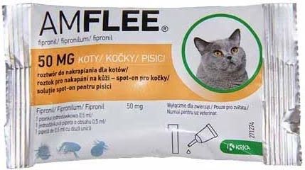 Amflee Cat 50 mg Spot-on, 3 pipete Amflee imagine 2022