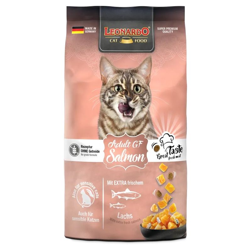 Hrana uscata pisici, Leonardo Adult Grain Free Somon, 7.5 kg