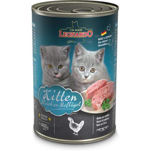 Hrana umeda pisoi, Leonardo Kitten, 400 g
