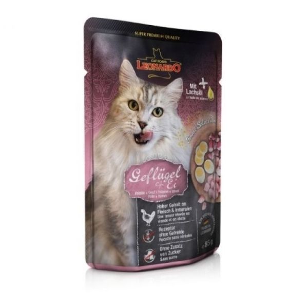 Hrana umeda pisici, Leonardo Pasare & Ou, 85 g