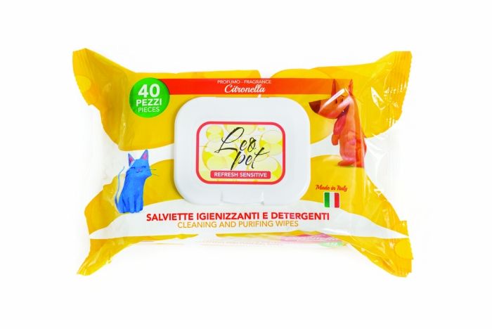 Leopet Servetele Umede Citronella pentru Animale de Companie, 40 buc