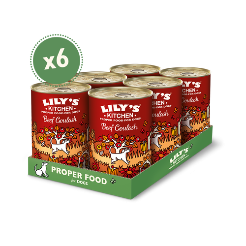 Lily’s Kitchen Dog Beef Goulash Tin 6×400 g 6x400