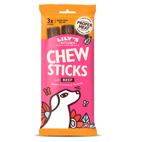 Lily’s Kitchen Chew Sticks With Beef For Dogs 3×120 g