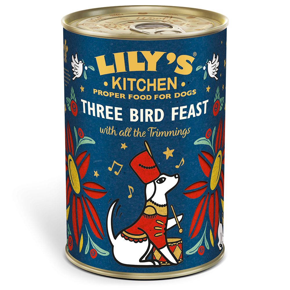 Lily’s Kitchen For Dogs Christmas Three Bird Feast, 400 g 400 imagine 2022