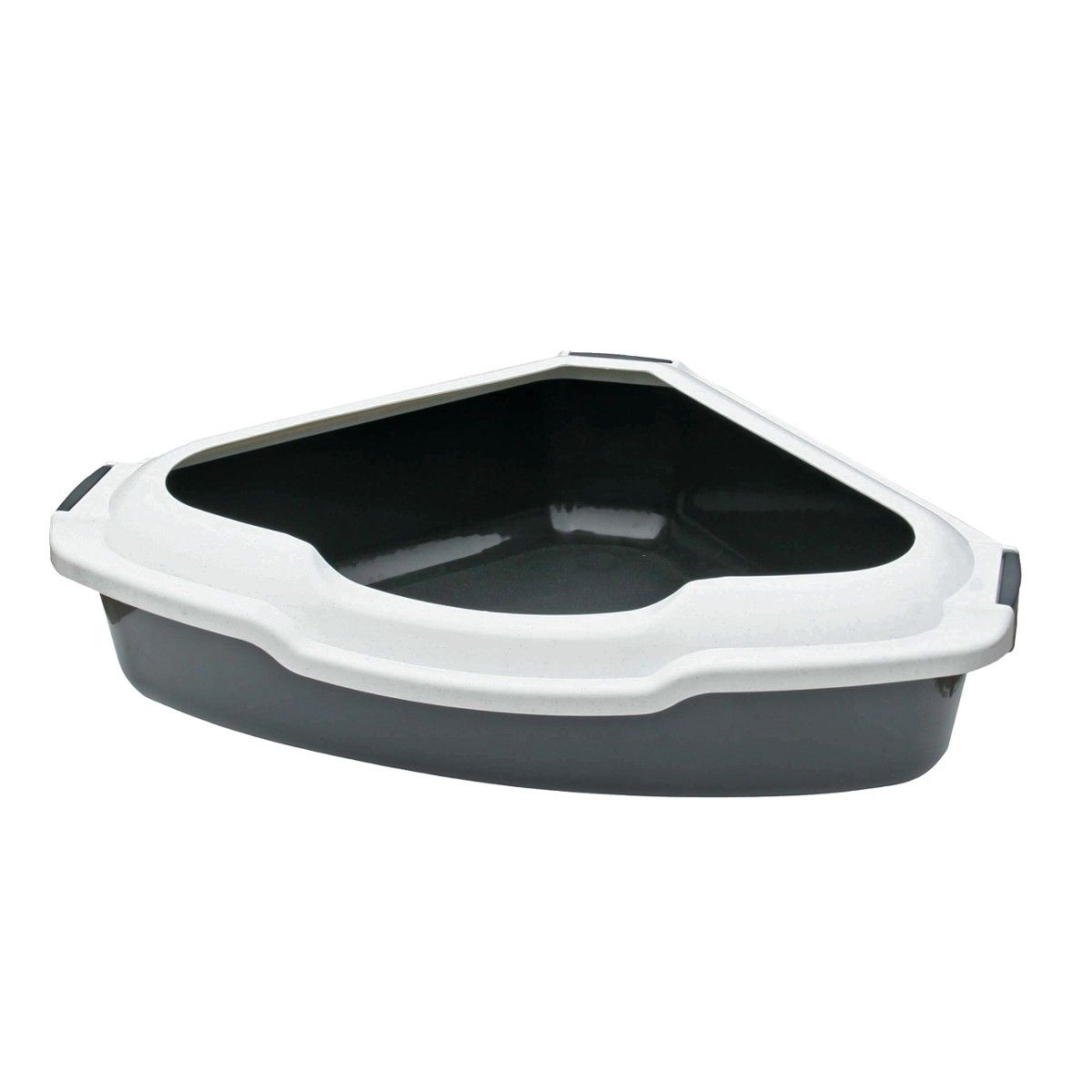 Happet Litiera de Colt cu Rama, 56x43x14 cm, Gri