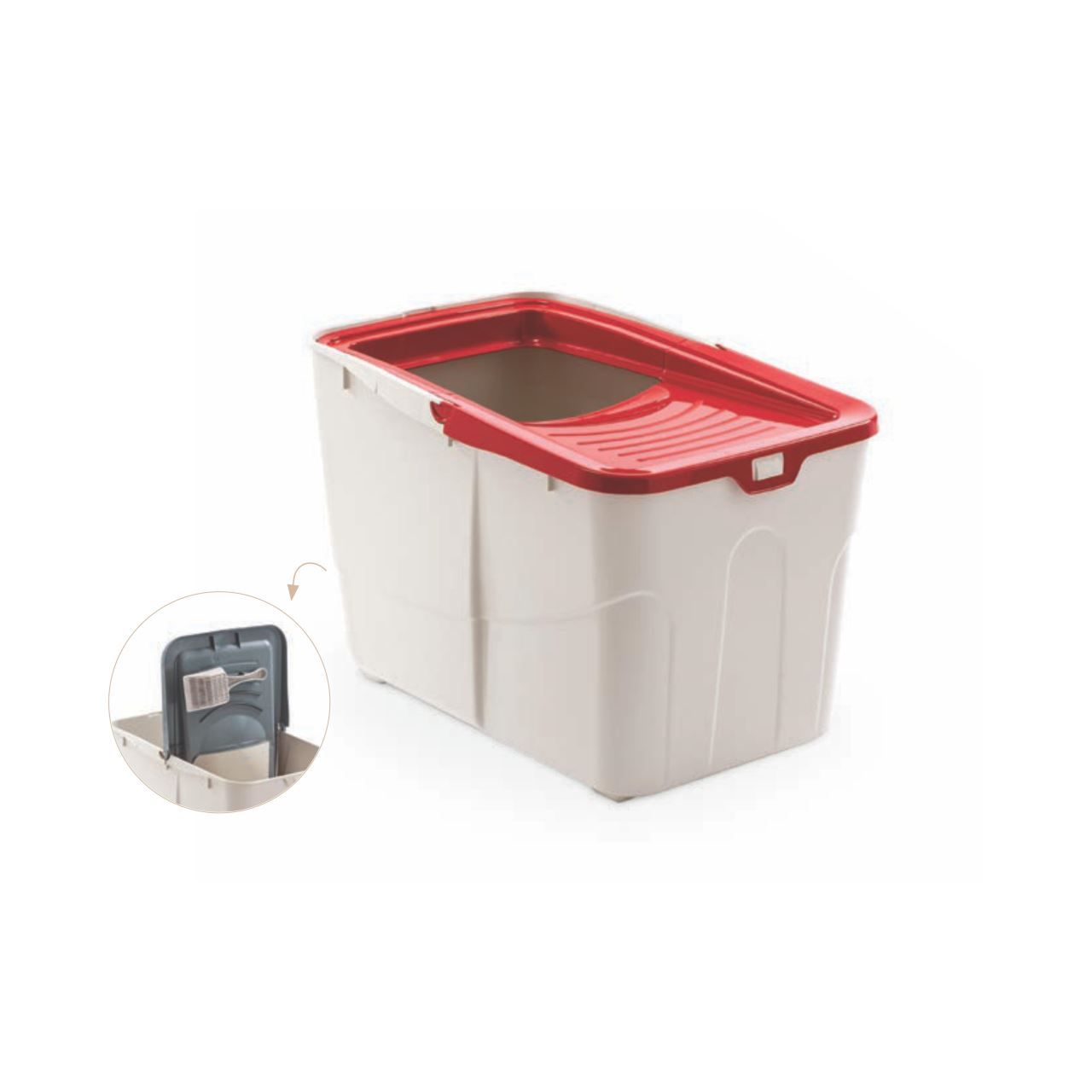 LITIERA PENTRU PISICI MPS BUXO GREY OPEN 58x39x38,5h LITIERA PENTRU PISICI MPS BUXO GREY OPEN 58x39x38,5h