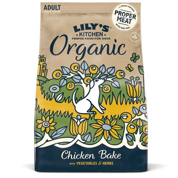 Lily\'s Kitchen Dog Organic Chicken Bake Adult Dry Food, 7 kg