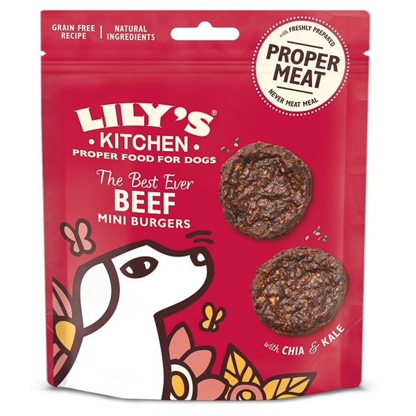 Lily’s Kitchen, The Best Ever Beef Mini Burgers, 70 g Beef imagine 2022