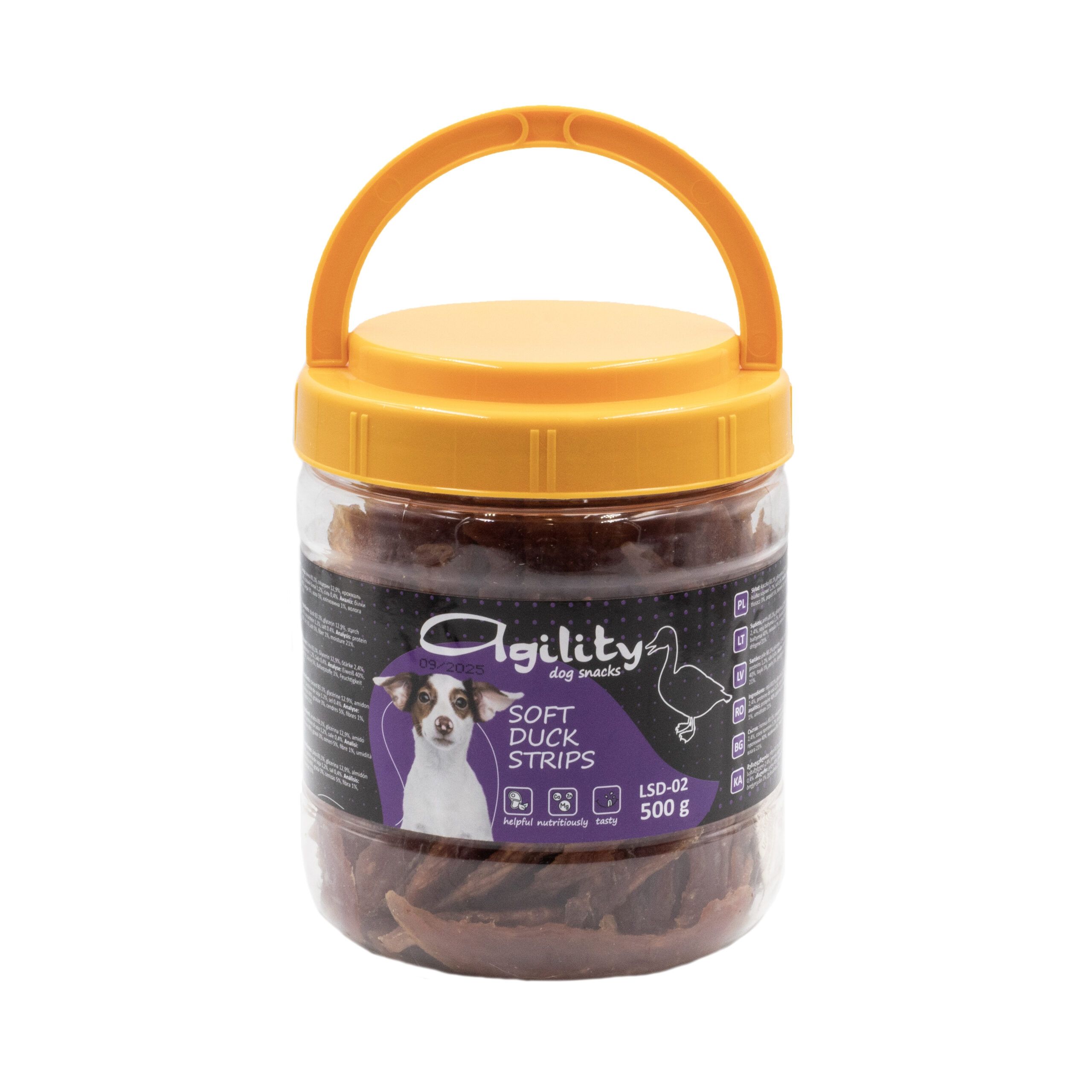 Set recompense pentru caini Felii moi de rata, 500 g