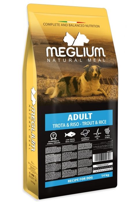 Meglium Dog Sensible Fish & Rice, 14 kg