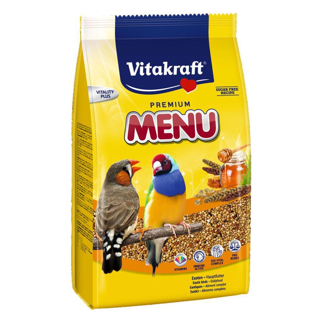 Hrana Pentru Pasari Exotice, Vitakraft Premium Menu, 500 G