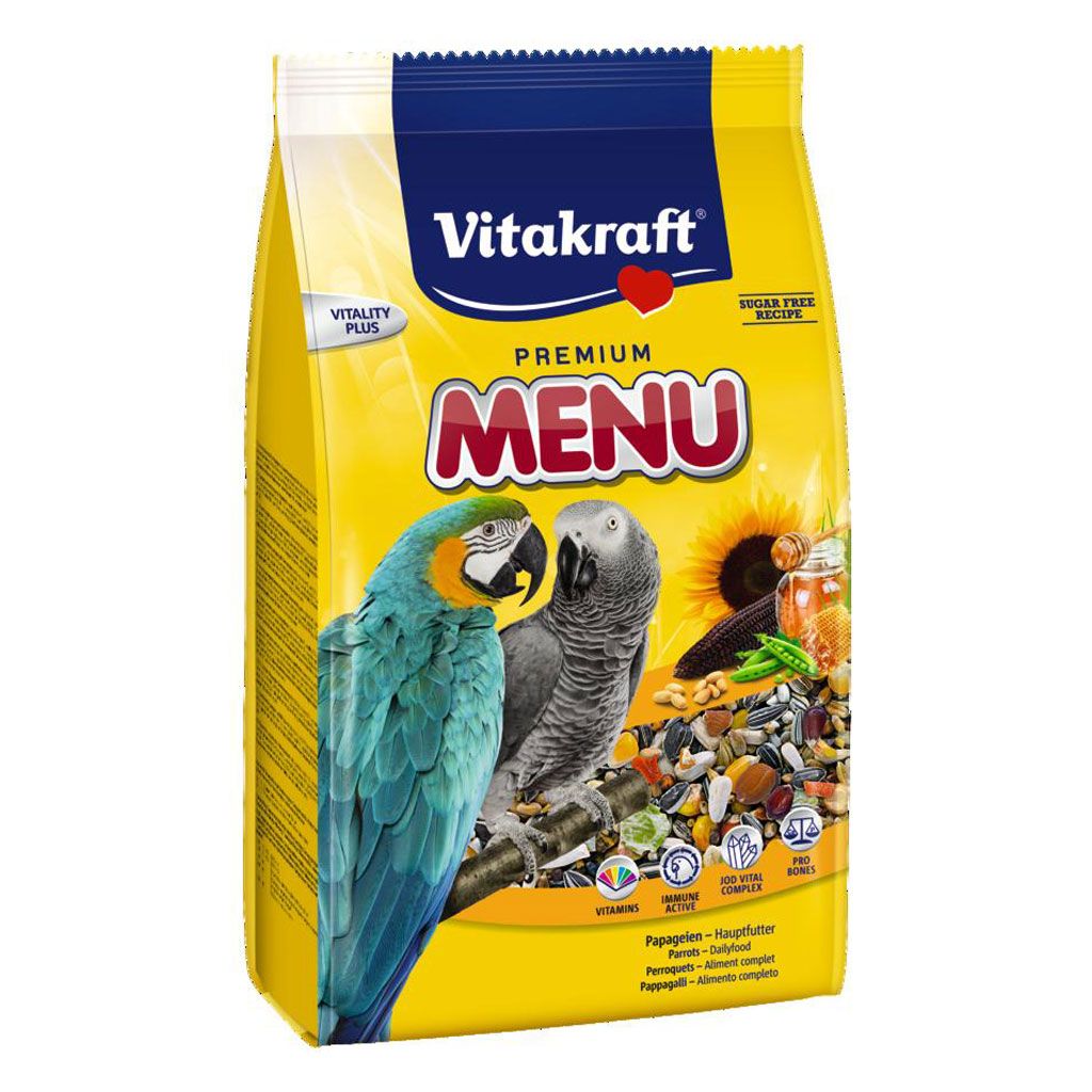 Hrana pentru papagali, Vitakraft Premium Menu, 1 kg hrană imagine 2022