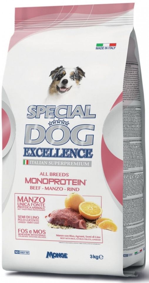 Monge Special Dog Excellence Monoprotein Adult All Breeds, Vita, 3 kg
