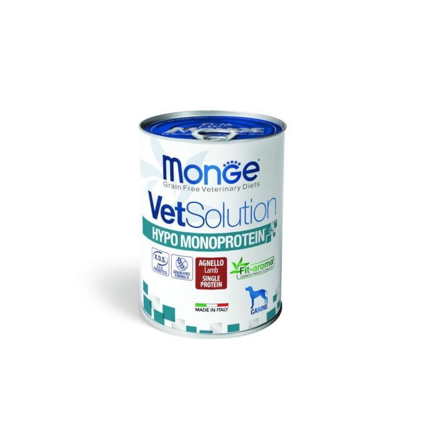 Monge VetSolution Hypo-Monoprotein Canine, Miel, 400 g