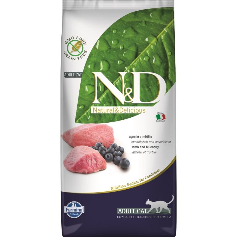 N&D GF Cat Lamb And Blueberry Adult, 5 Kg