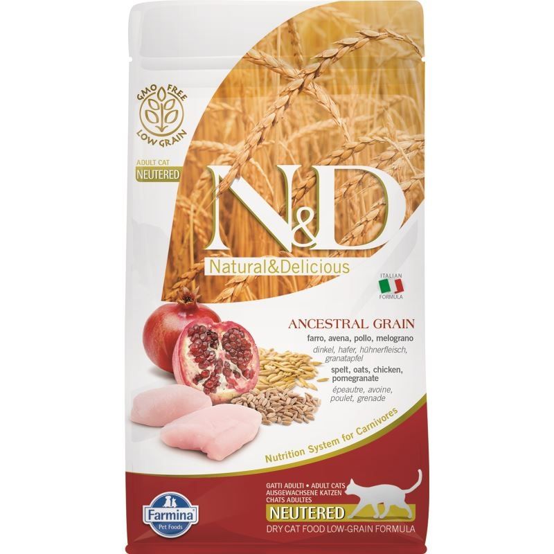 N&D LG Cat Chicken And Pomegranate Neutered, 1.5 Kg