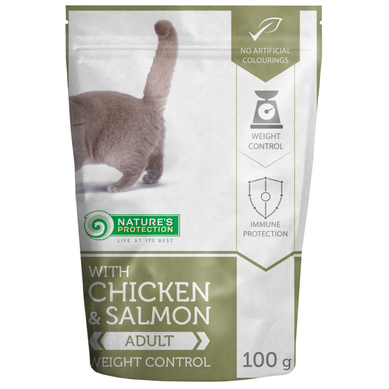 Nature\'s Protection Cat Weight Control Chicken & Salmon, 100 g