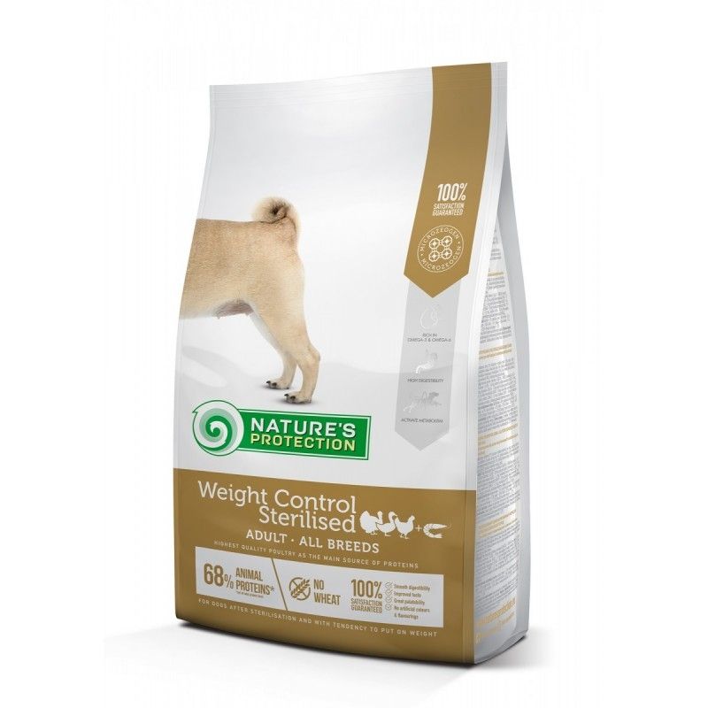 Nature’s Protection Dog Adult Weight Control Sterilised Poultry and Krill, 12 kg Adult