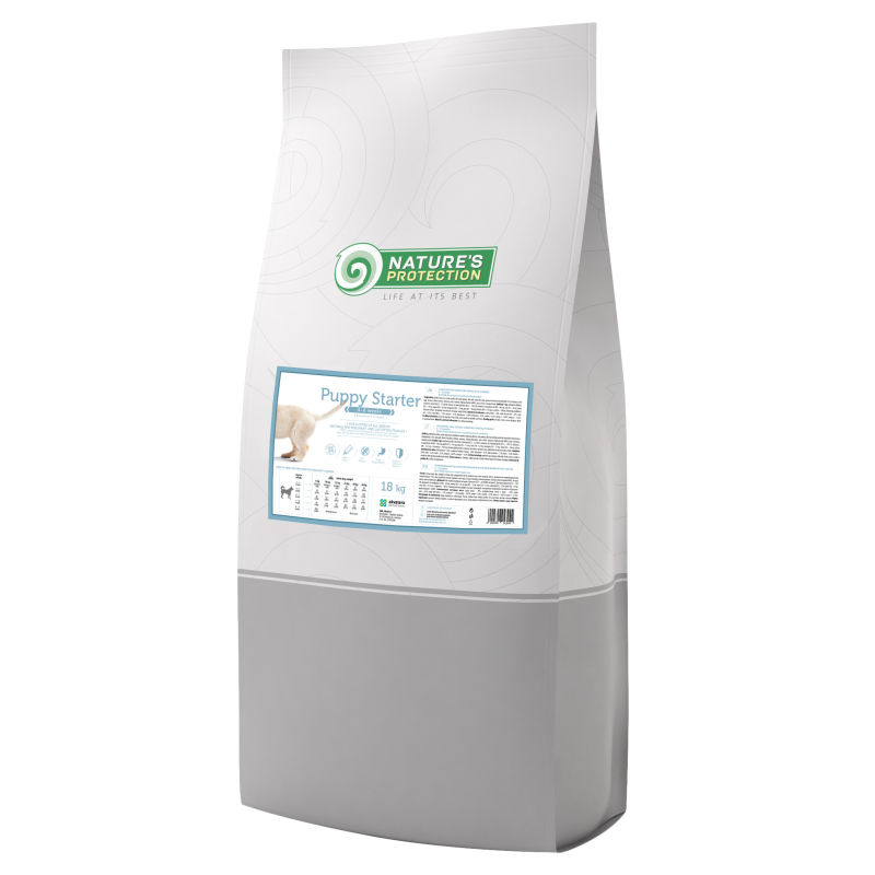 Nature's protection dog starter, 18 kg breeder bag