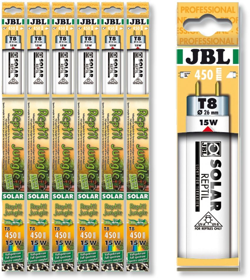 Neon JBL SOLAR REPTIL JUNGLE 15W (9000K)/ UV-A 2%/ UV-B 0.5% (9000K)
