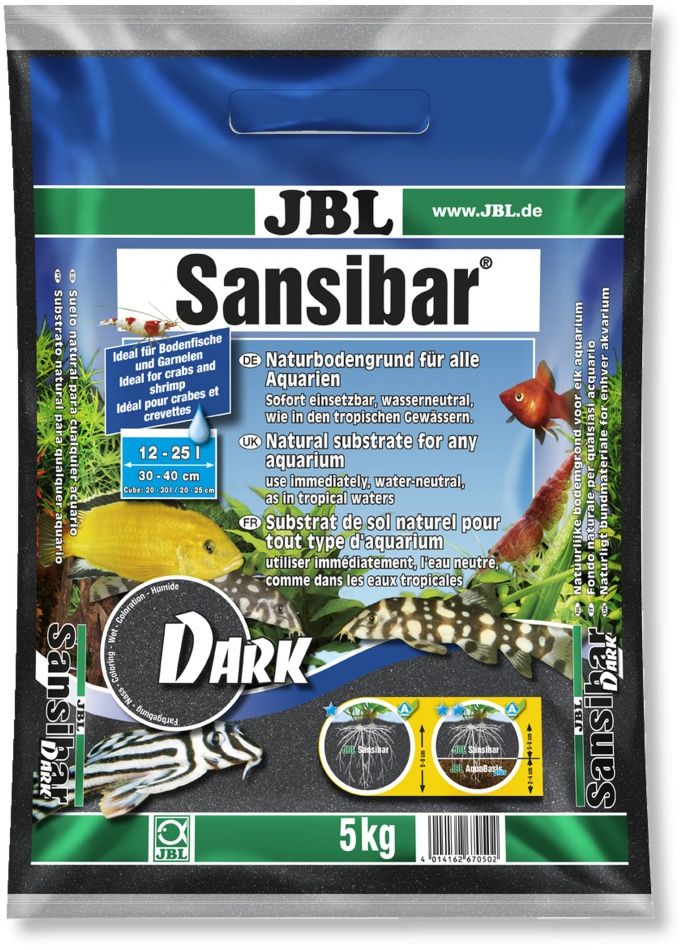 Nisip natural JBL Sansibar BLACK 5 kg Aragonit