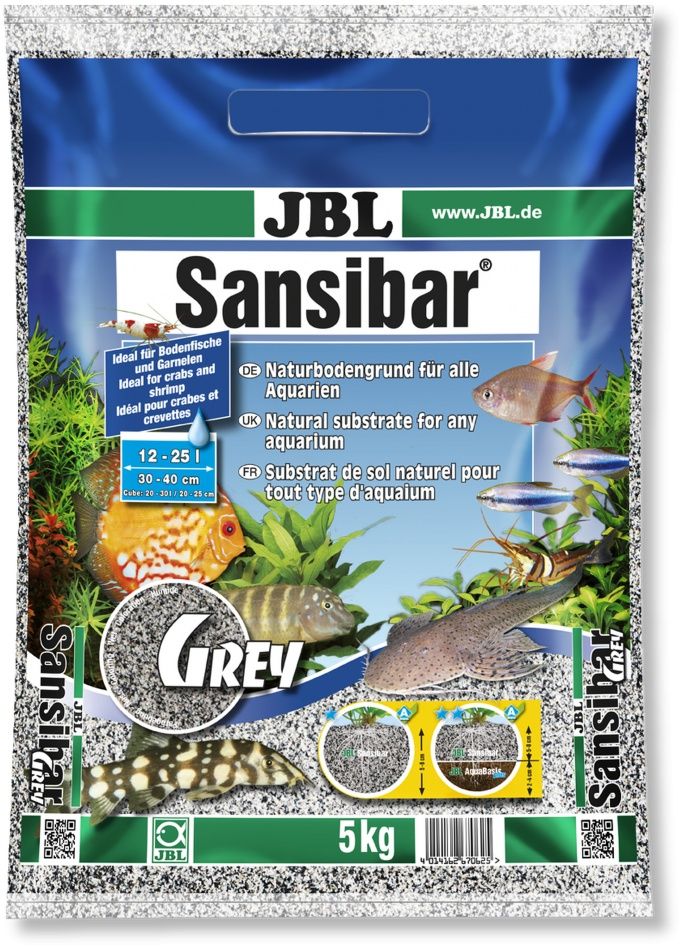 Nisip natural JBL Sansibar GREY 5 kg