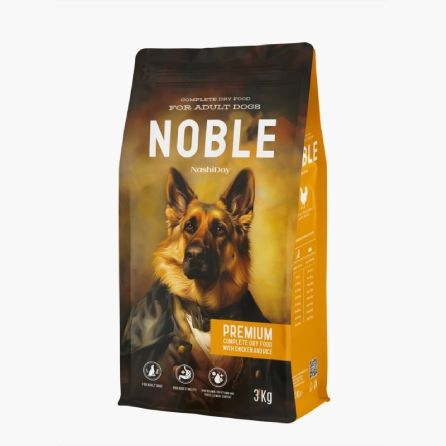 Hrana Premium Uscata Caini, NashiDay Noble, Pui si Orez, 3 kg