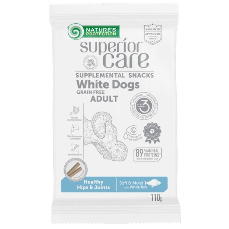 Nature\'s Protection Dog Snack Superior Care Hips & Joints with White Fish, 110 g