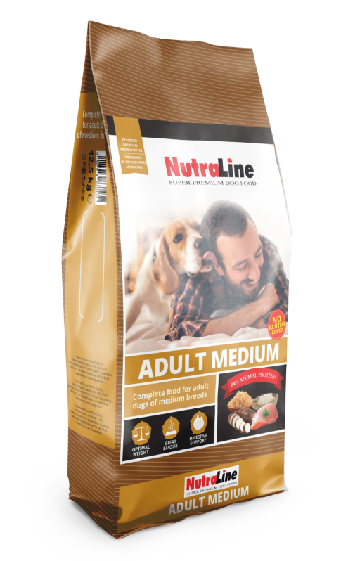 Hrana uscata caini, Nutraline Adult Medium, 3 kg