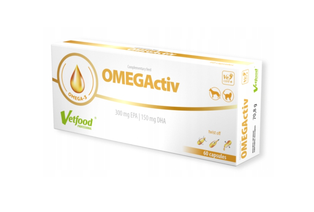 VetFood OMEGActiv, 60 capsule twist-off