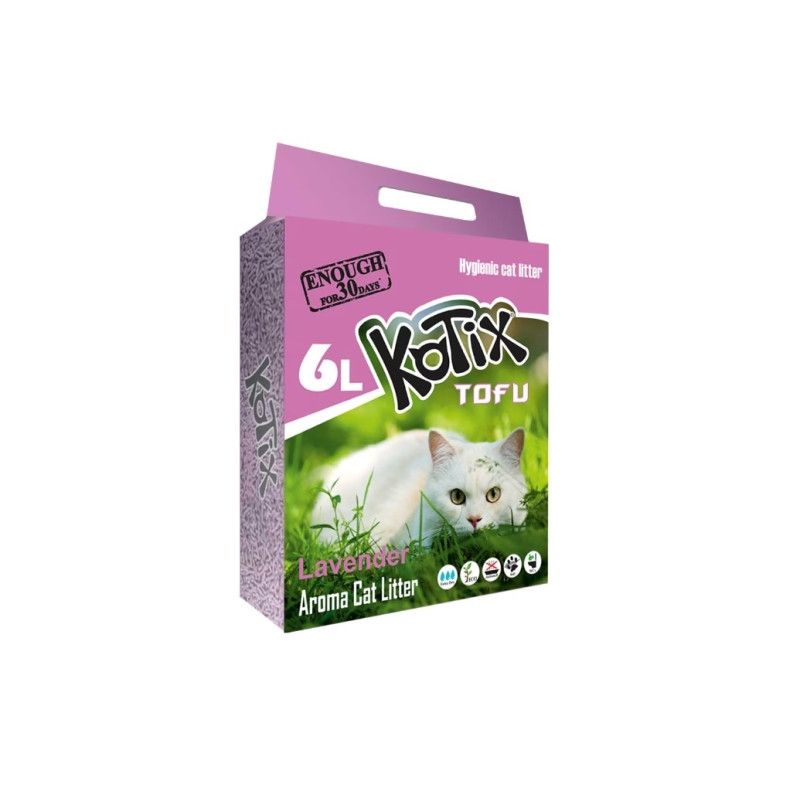 Asternut igienic Kotix, TOFU 6L Lavanda